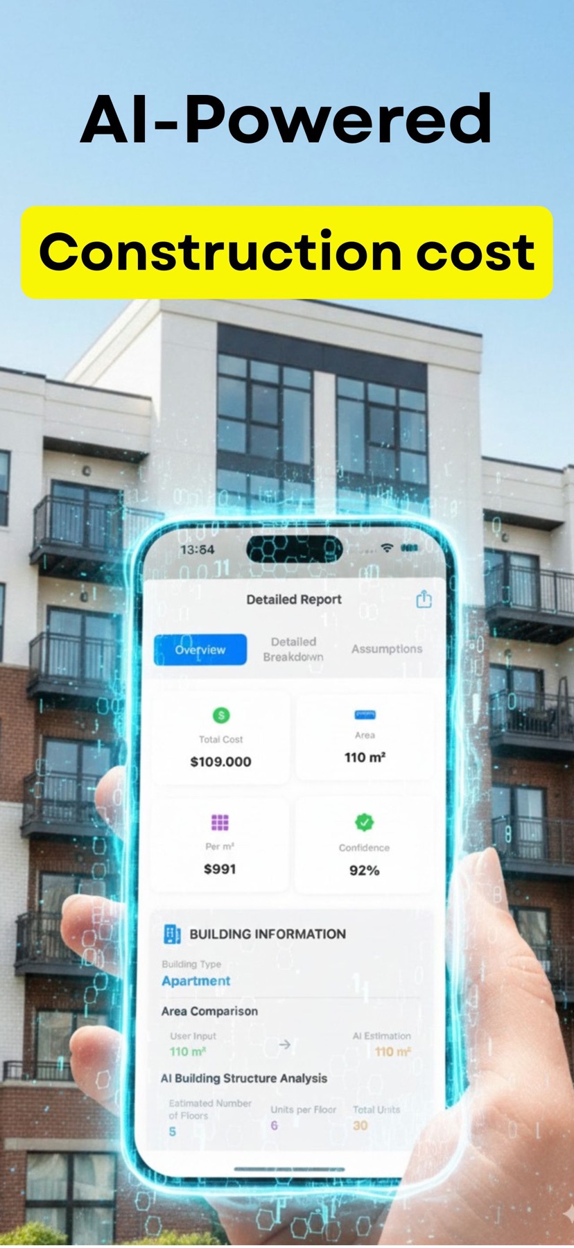 BuildCost product preview from the App Store